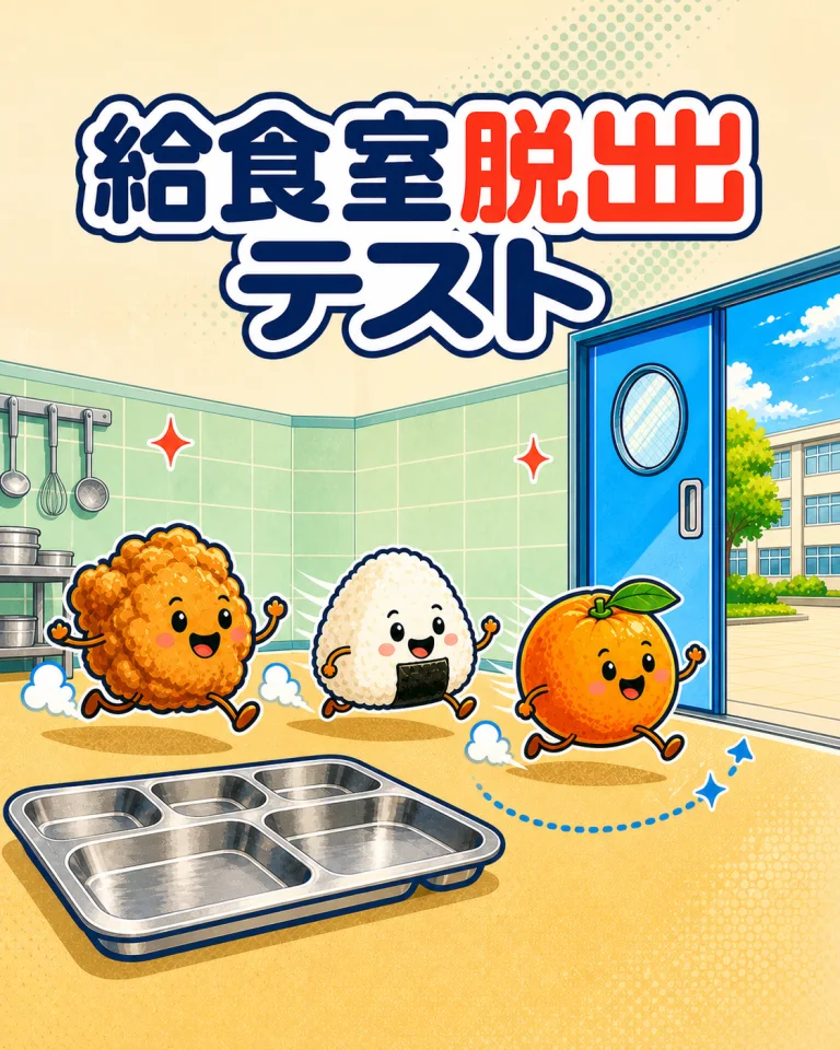 給食室脱出：私はどのおかず？